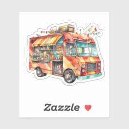 Essen von LKW auf Rädern Aufkleber