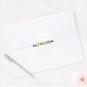 Essen vor Ort Runder Aufkleber (Umschlag)