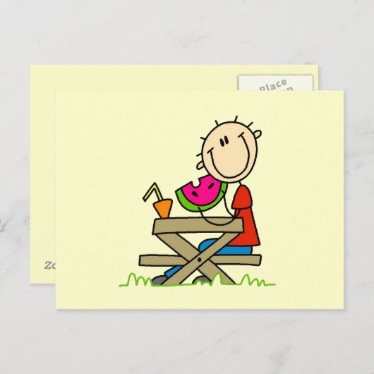 Essen Watermelon Postkarte (Vorne/Hinten)