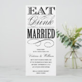 ESSEN| WEDERINVITATION 1 EINLADUNG (Stehend Vorderseite)