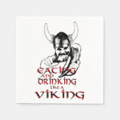 Essen wie ein Wikinger Napkins Serviette (Vorderseite)