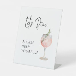 Essen wir für die Geburtstagsparty Sockelschild