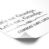 Essen wir Großvater Commas Rette Leben Fotodruck (Ecke)