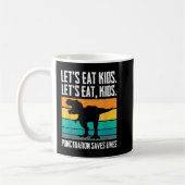 Essen wir Kid Punctuation Rette Leben Trex Grammar Kaffeetasse (Links)