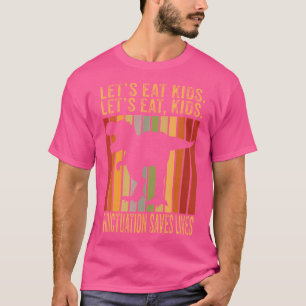 Essen wir Kid Punctuation Rette Leben Trex Grammar T-Shirt