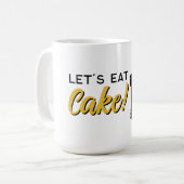Essen wir Kuchen Kaffeetasse (Vorderseite Links)