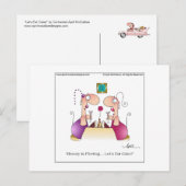 ESSEN WIR KUCHEN! Postkarte bis April McCallum (Vorne/Hinten)