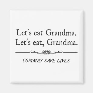 Essen wir Oma Commas Rett Lives Magnet