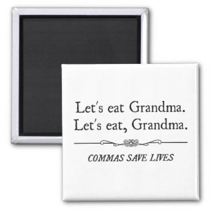 Essen wir Oma Commas Rett Lives Magnet