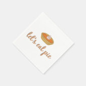 Essen wir Pie - Erntedank/Freundinnen Napkin Serviette (Ecke)