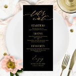 Essen wir schicke Script Wedding Menu Card für Pla Menükarte<br><div class="desc">Eine schicke Kalligraphy Wedding Menu Card. I do offer a free customisation service,  if you have any anfragen or special requests,  please feel free to contact me.</div>