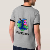# essen x WeltT - Shirt (Grau/Schwarzes) (Rückseite)