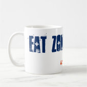 Essen Zombies und Furz Halloween Emo Goth Blue Kaffeetasse (Links)