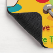 Essen zum Leben und Gewichtsverlust Mousepad (Ecke)