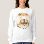 ESSENCE Chow Kopf vorne und hinten Sweatshirt (Vorderseite)