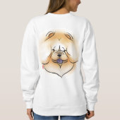 ESSENCE Chow Kopf vorne und hinten Sweatshirt (Rückseite)