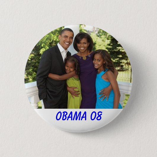 essence-magazine-the-obama-family-2, OBAMA 08 Button (Vorderseite)
