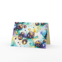 Essence of Blueberry Note Card