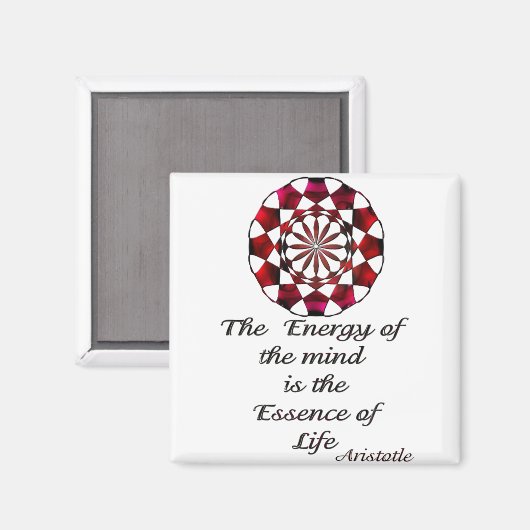 *Essence of Life* - Aristoteles Zitat Magnet (Vorderseite/Rückseite)