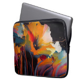 Essence Of The Garden – Abstract Floral Expression Laptopschutzhülle (Vorderseite Links)