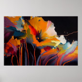 Essence Of The Garden – Abstract Floral Expression Poster (Vorne)