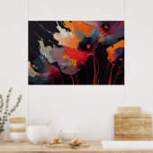 Essence Of The Garden I – Nocturnal Expression Poster (Küche)