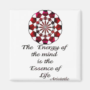 *Essence von Life* - Aristoteles-Zitat Magnet