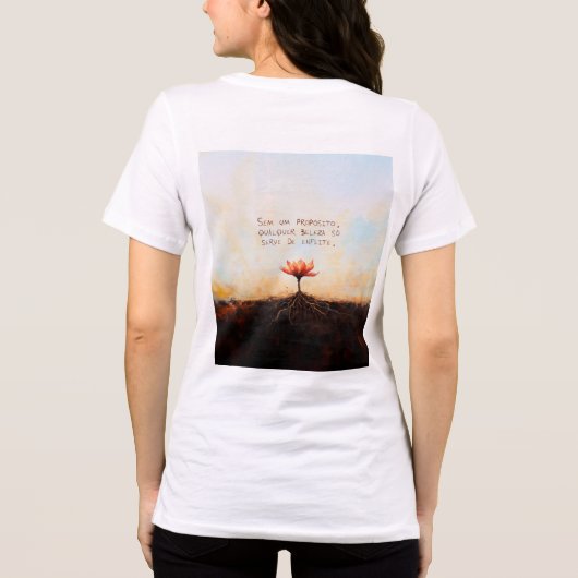 Essência (modelo II) Tri-Blend Shirt (Rückseite)