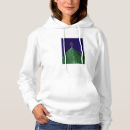 Essencial Verde Elegante Folha Linguagem Estética Hoodie