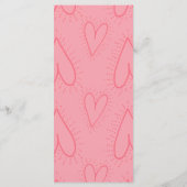 Essende Drink Liebe | Menü zum Abendessen am Valen Menükarte (Rückseite)