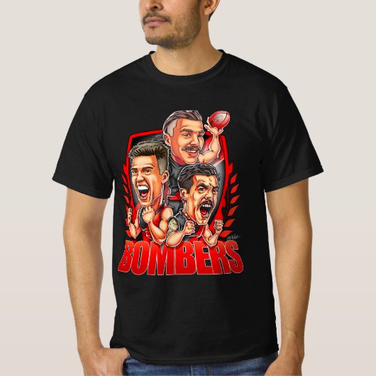 Essendon Bombers Team Design T - Shirt - AFL (Vorderseite)