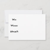 Essens Einladung, Nudelgericht mit Tomatensoße Mitteilungskarte (Rückseite)