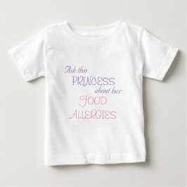 Essensallergien von Princess Baby T-shirt