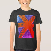 Essenschlampe Tri-Blend Shirt (Vorderseite)