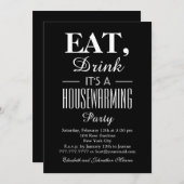 Essensgetränk, Vintage Poster, einladendes Haus Einladung (Vorne/Hinten)