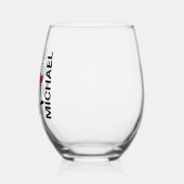 Essensgetränke Personalisiert nachtragen Weinglas Ohne Stiel (Links)