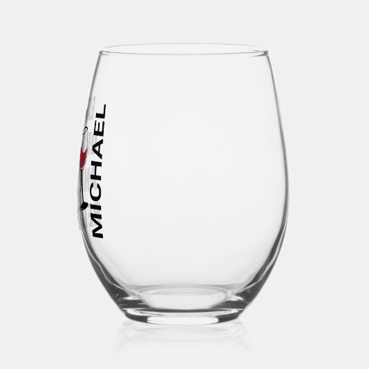Essensgetränke Personalisiert nachtragen Weinglas Ohne Stiel (Links)