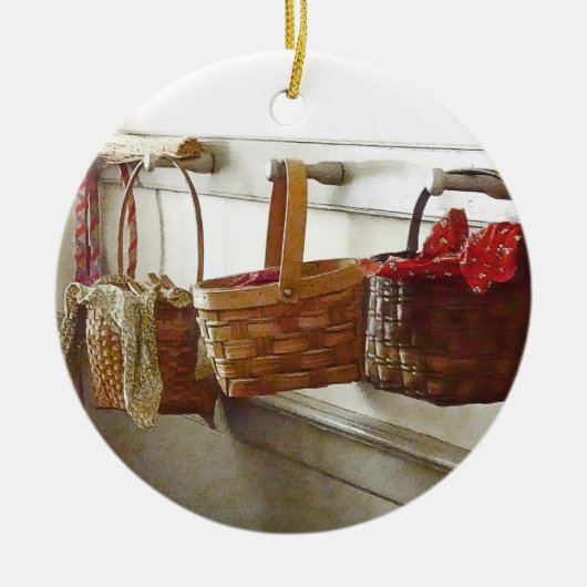 Essenskörbe Keramik Ornament (Vorne)