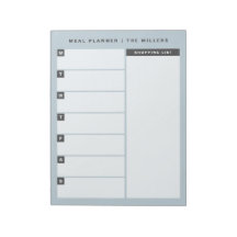 Essensplaner Notepad | Blau