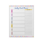 Essensplaner Notepad Notizblock (Rotiert)