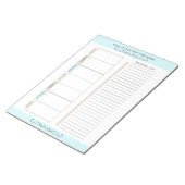 Essensplaner Wochenfarben Notizblock (angewinkelt)