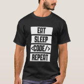 Essenssaison Code Wiederholung Coding Programmer I T-Shirt (Vorderseite)