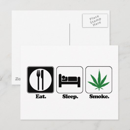 Essensschlaf Postkarte (Vorne/Hinten)