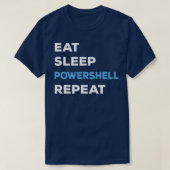 Essensschlaf Powershell Wiederholung Balsamikbilan T-Shirt (Design vorne)