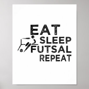 Essensschlaffutsal Wiederholung Poster