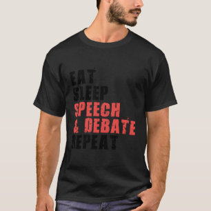 Essensschlafgespräche Wiederholung der Motivierend T-Shirt