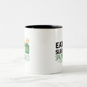 Essensschlafspreadsheet - Zwei-Tonen-Kaffeepause - Zweifarbige Tasse (Mittel)