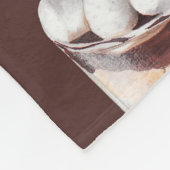 Essensskizze köstliche schöne Desserts und Pastete Fleecedecke (Ecke)