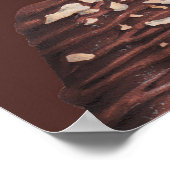 Essensskizze köstliche schöne Desserts und Pastete Poster (Ecke)