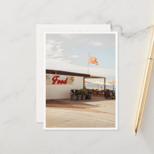 Essenstand Kalifornien Strand Foto Los Angeles Postkarte